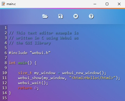 WebUI GUI App Example
